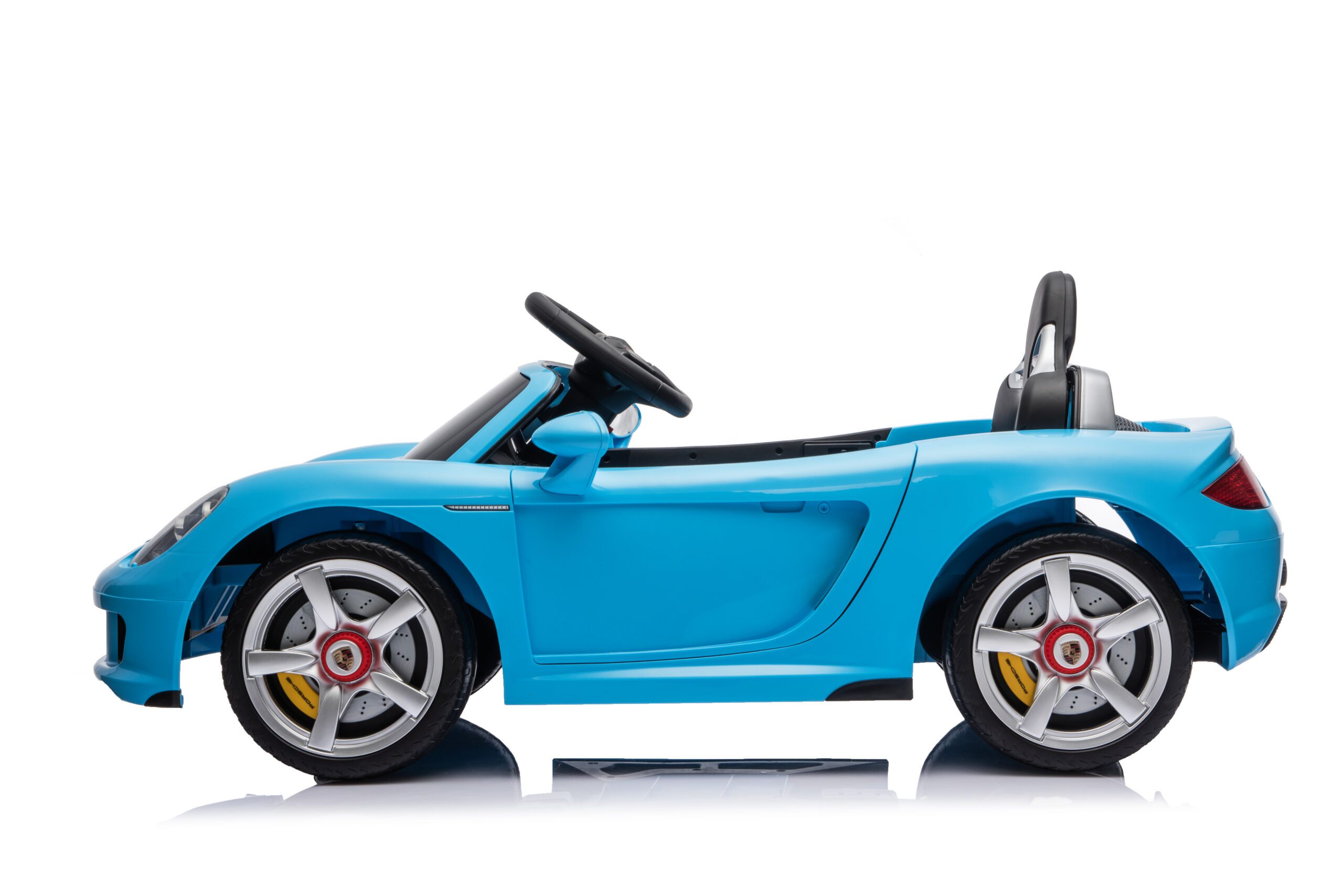 Vaikiškas elektromobilis Porsche Carrera GT su nuotoliniu valdymu, šviesiai mėlynas, 111 × 59 × 45 cm 2