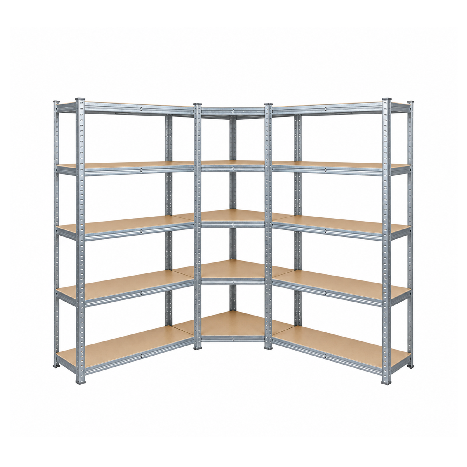 Sandėliavimo lentynų rinkinys, 175 kg, 180 × 90 × 40 cm ir 180 × 70 × 40 × 40 × 70 cm, 3 vnt.