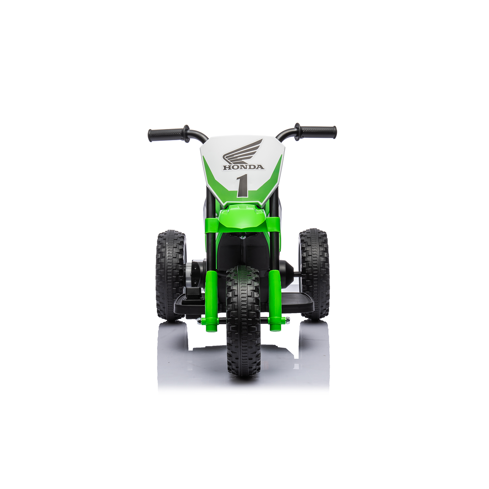 Vaikiškas elektrinis motociklas Honda CRF, šviesiai žalias, 71 × 40,5 × 43,5 cm