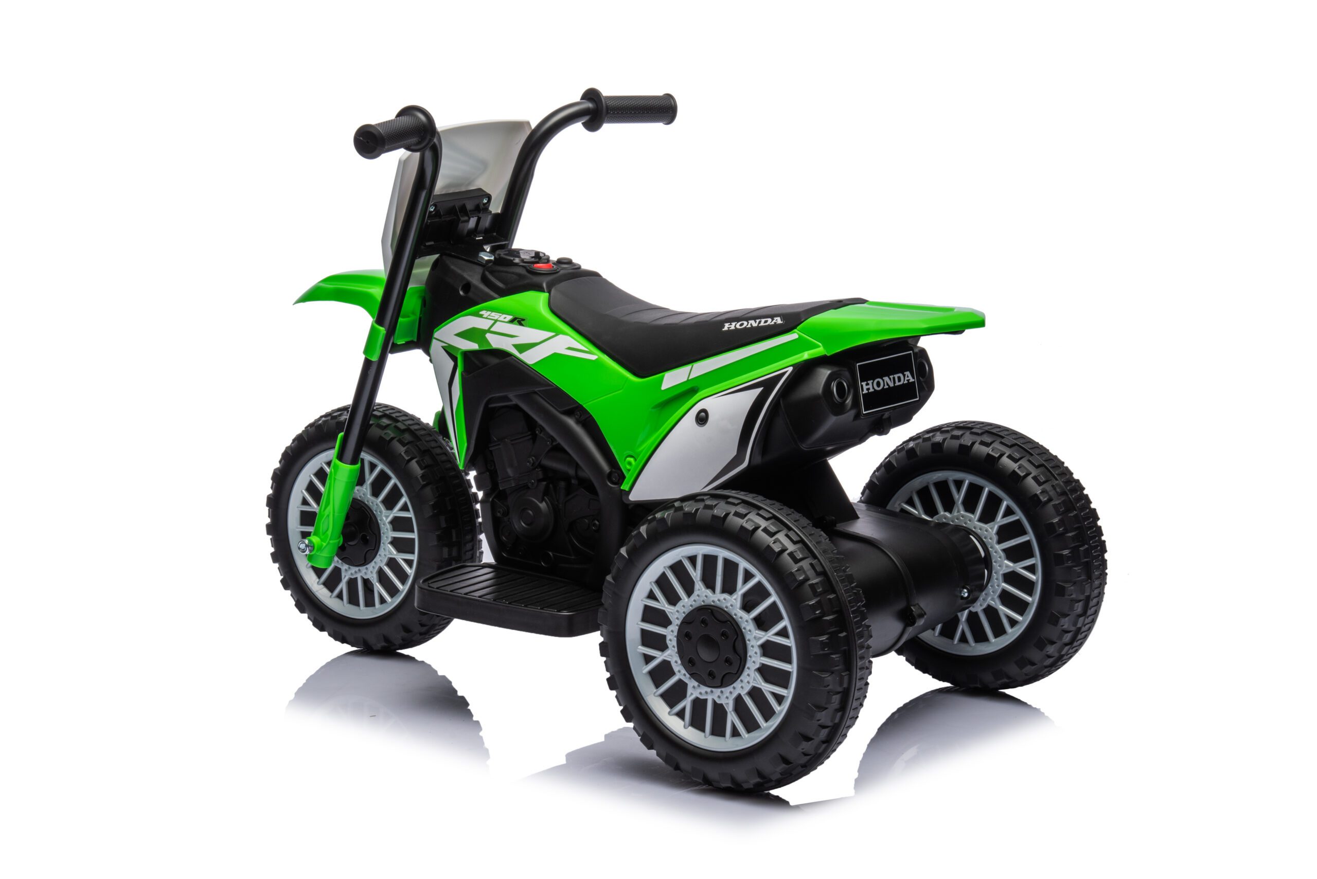 Vaikiškas elektrinis motociklas Honda CRF, šviesiai žalias, 71 × 40,5 × 43,5 cm 3