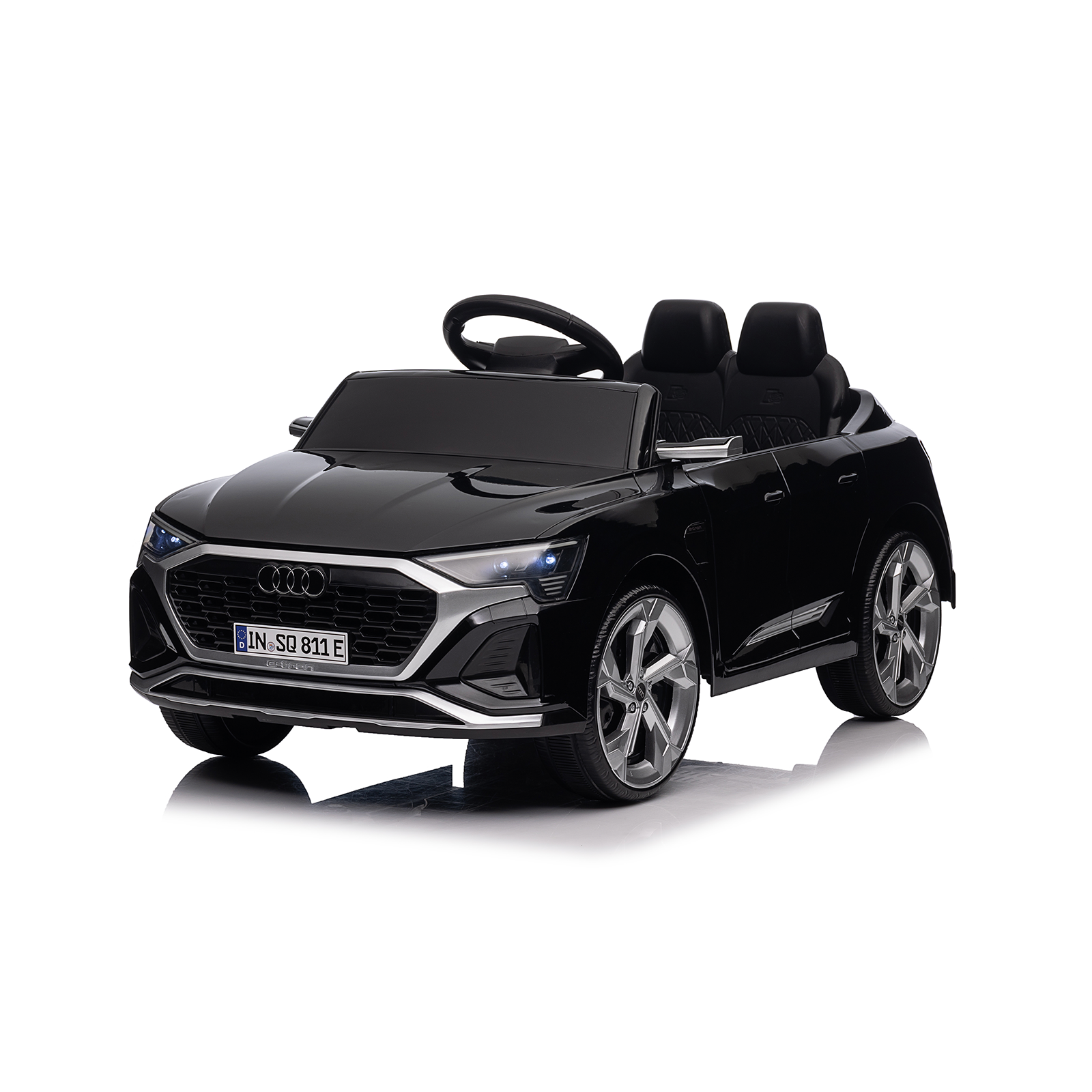 Vaikiškas elektromobilis HATIS “Audi SQ8 e-tron Sportback”, juodas