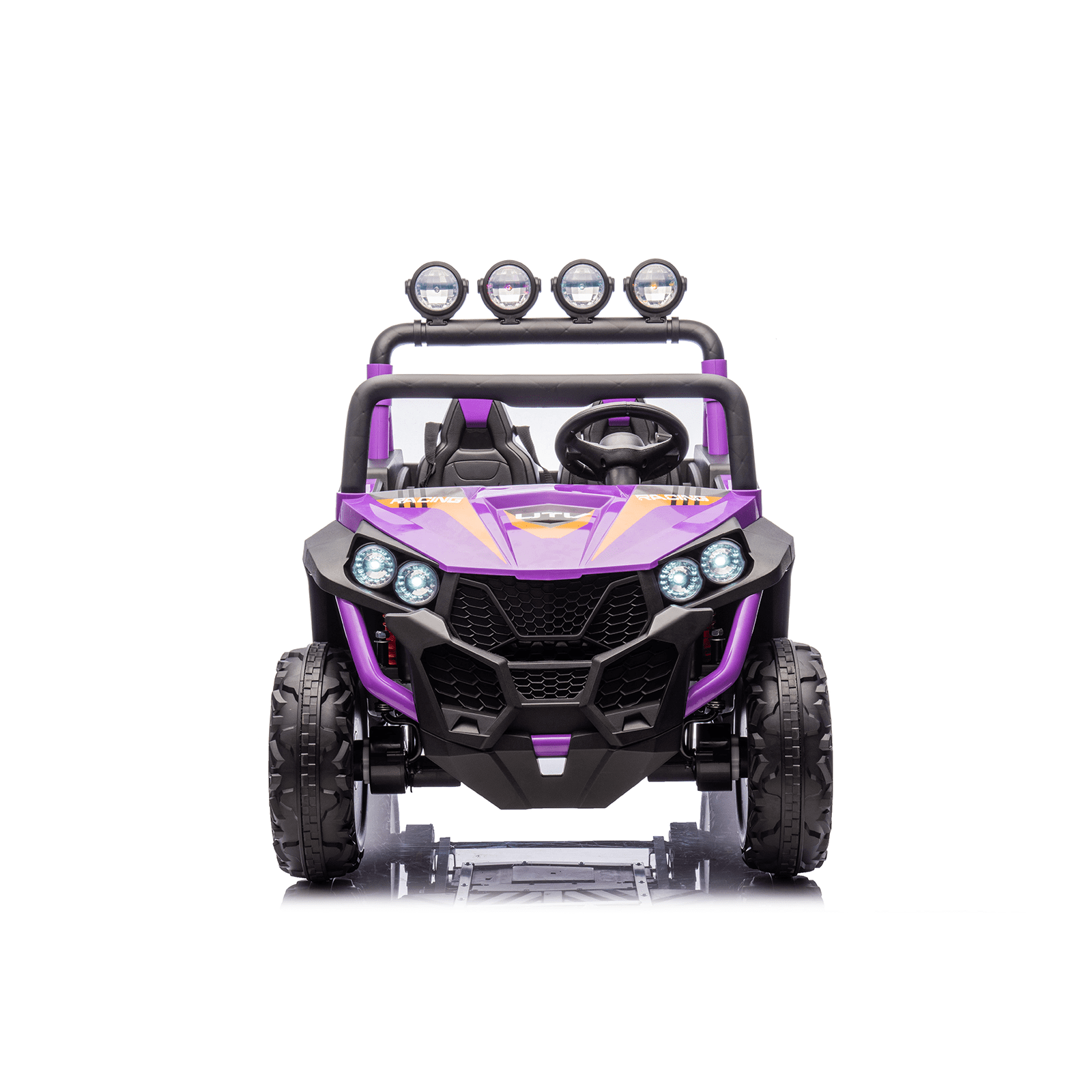 Vaikiškas elektromobilis HATIS, dvivietis, violetinis, 128 × 76 × 88 cm 2