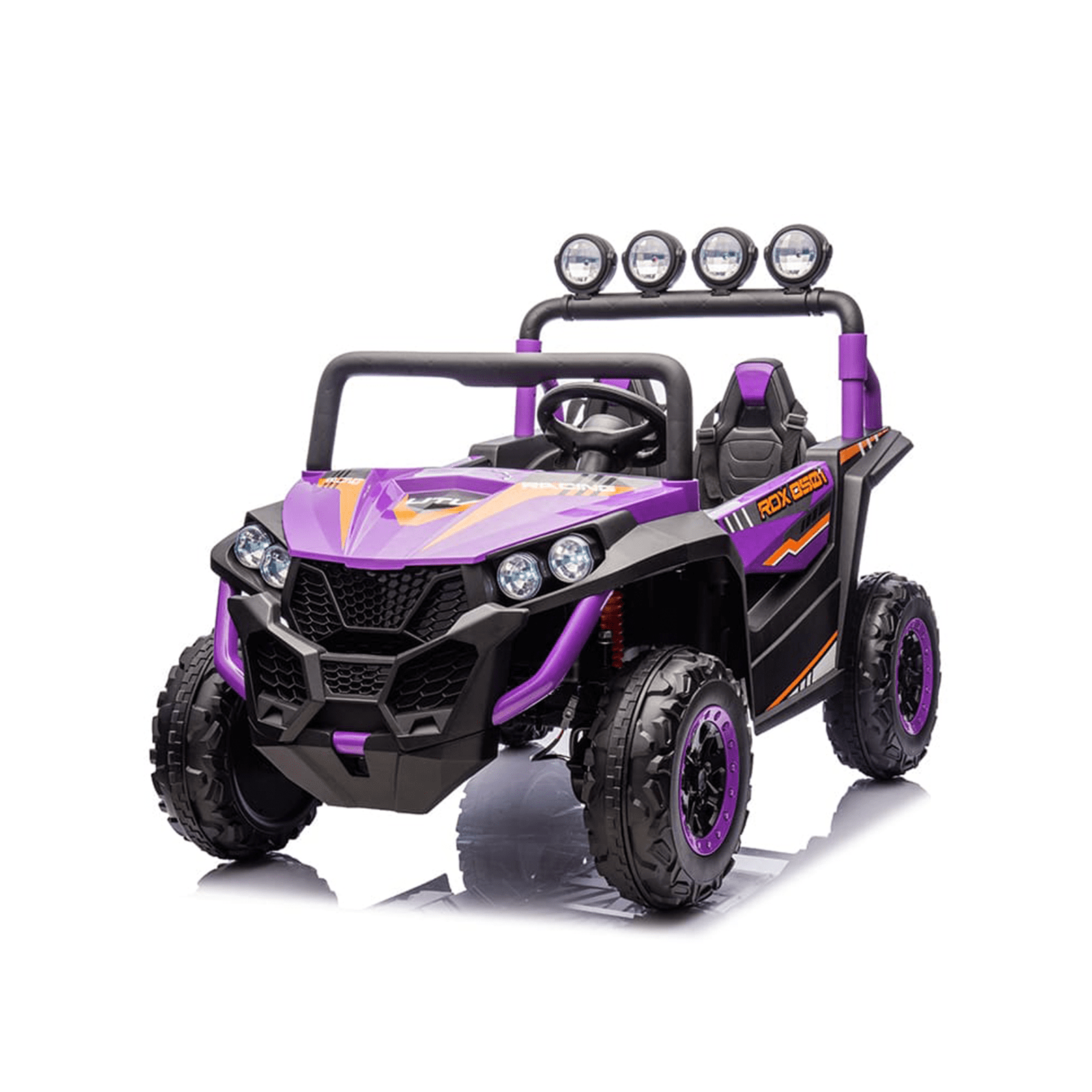 Vaikiškas elektromobilis HATIS, dvivietis, violetinis, 128 × 76 × 88 cm