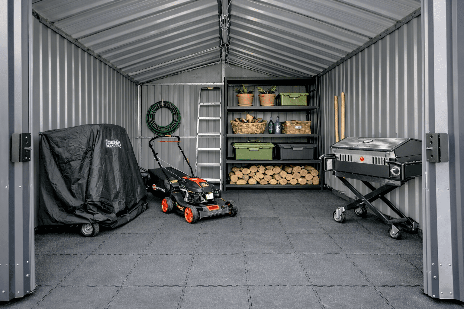 Metalinis sandėliukas HATIS, 11,7 m2, antracito 2