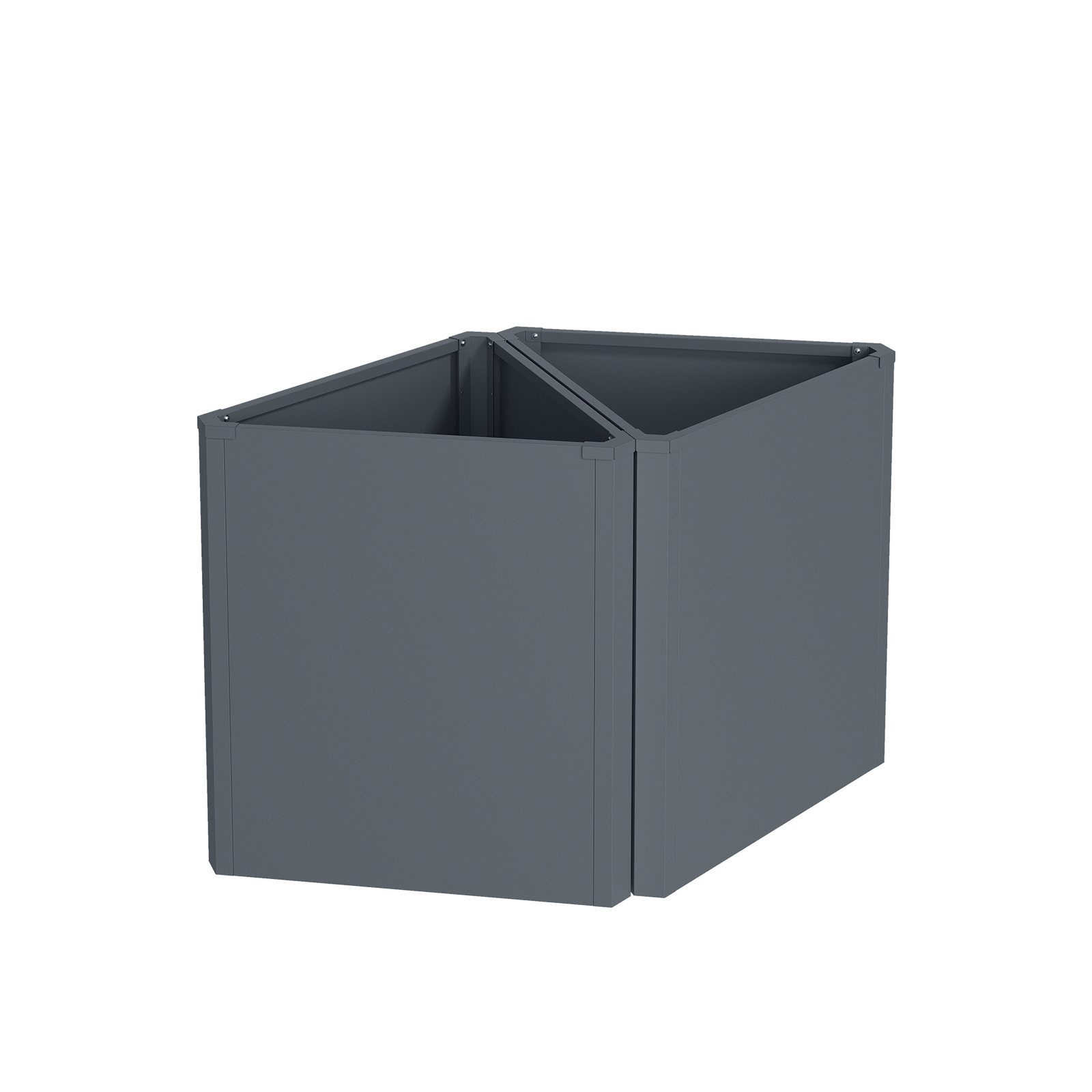 Metalinis vazonas HATIS, 71,5 x 61,5 x 77cm, antracito 3