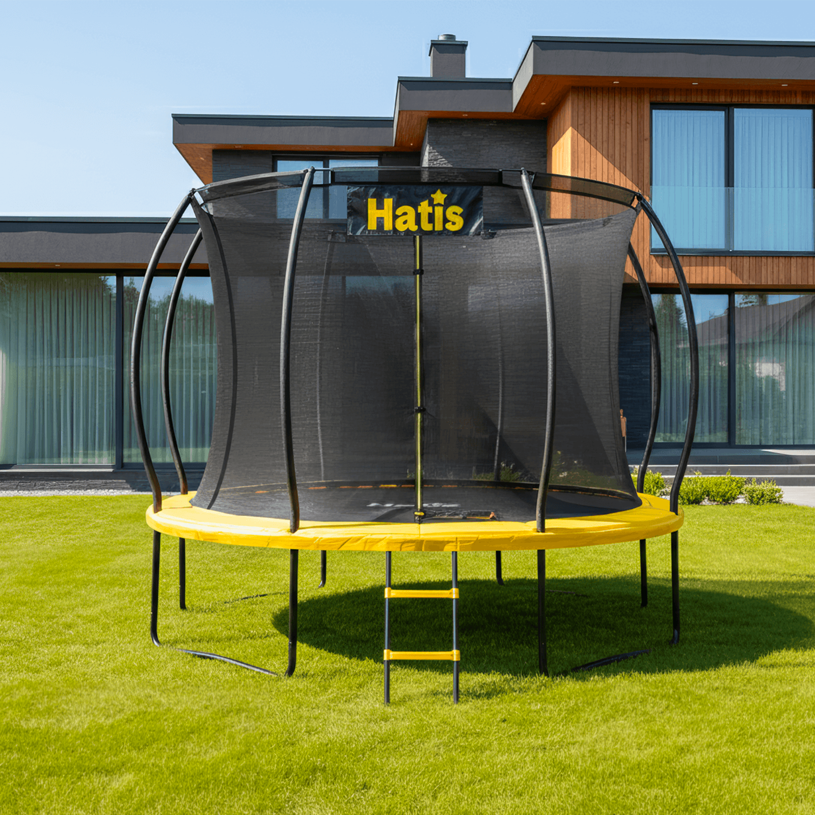 Batutas HATIS 3.05 m, vidiniu apsauginiu tinklu ir laipteliais