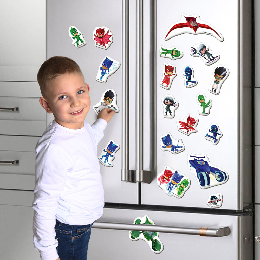 Magnetinių lipdukų rinkinys pj masks, 20 vnt.