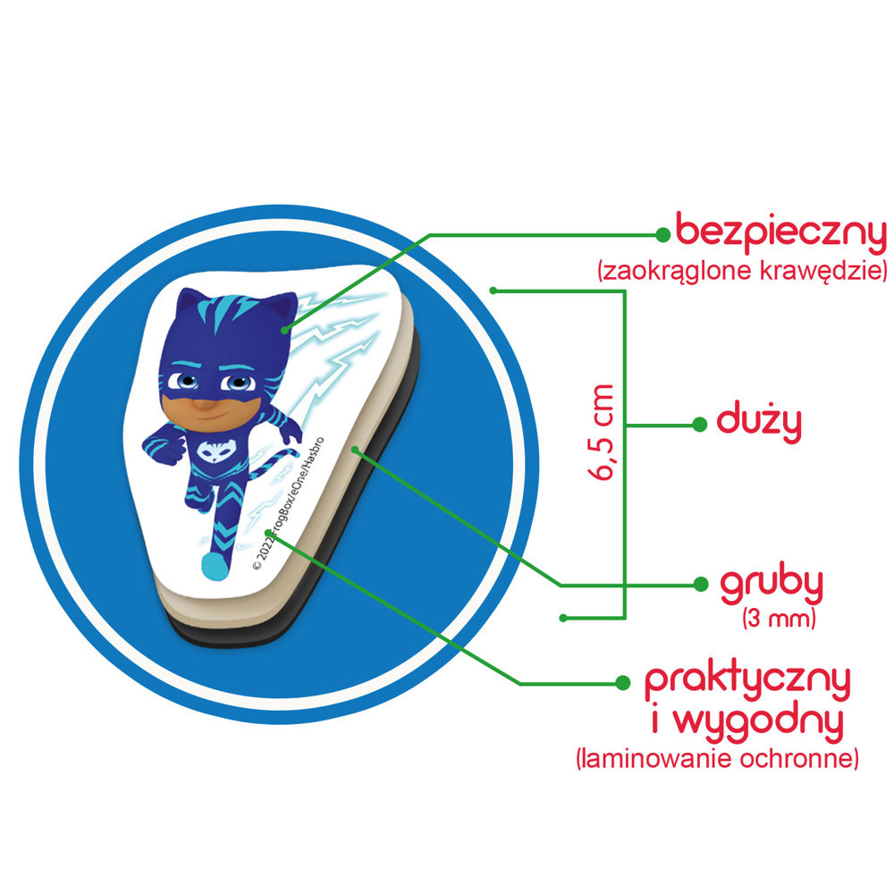 Magnetinių lipdukų rinkinys pj masks, 20 vnt.
