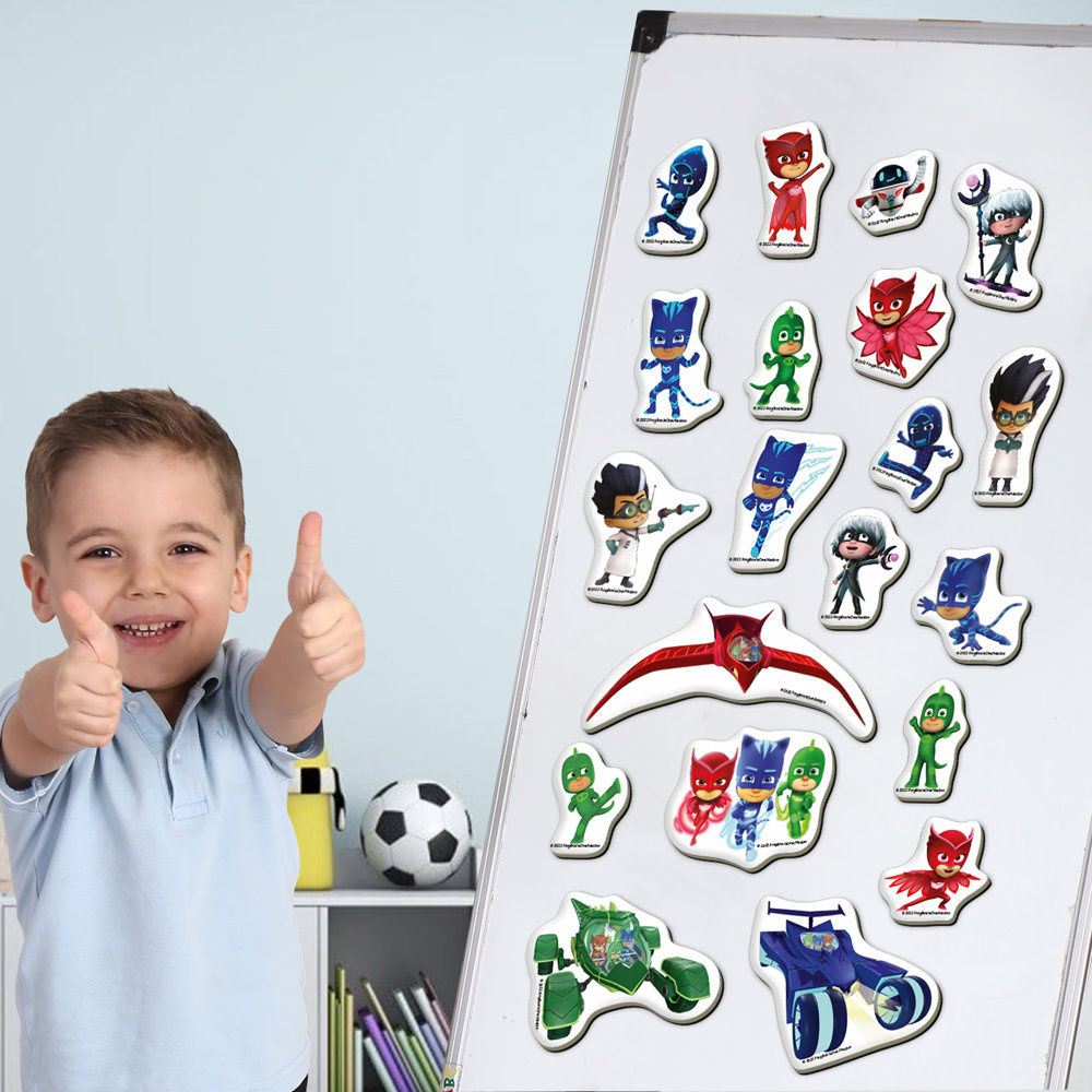 Magnetinių lipdukų rinkinys pj masks, 20 vnt.