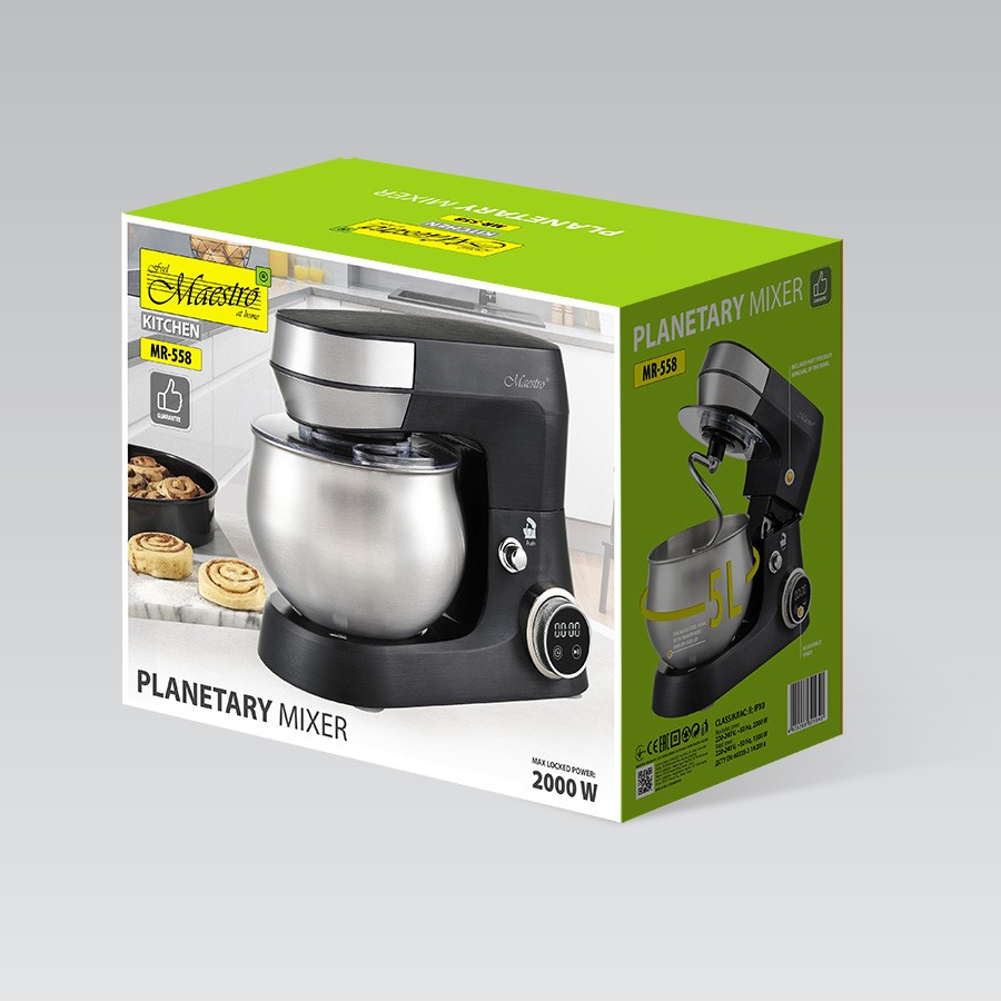 Virtuvinis kombainas virtuvinis kombainas feel maestro mr-558 juoda sidabras 5 l