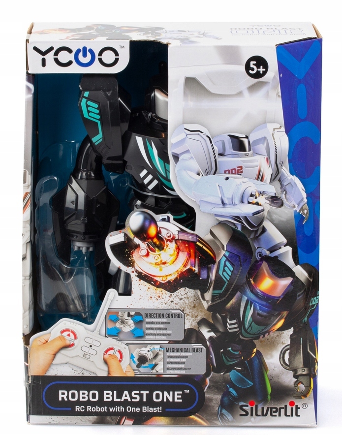 88591 silverlit robot blast one black