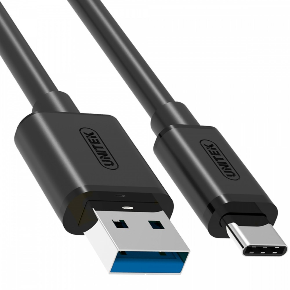 Kompiuterio laidas unitek y-c474bk, usb-c, 1 m
