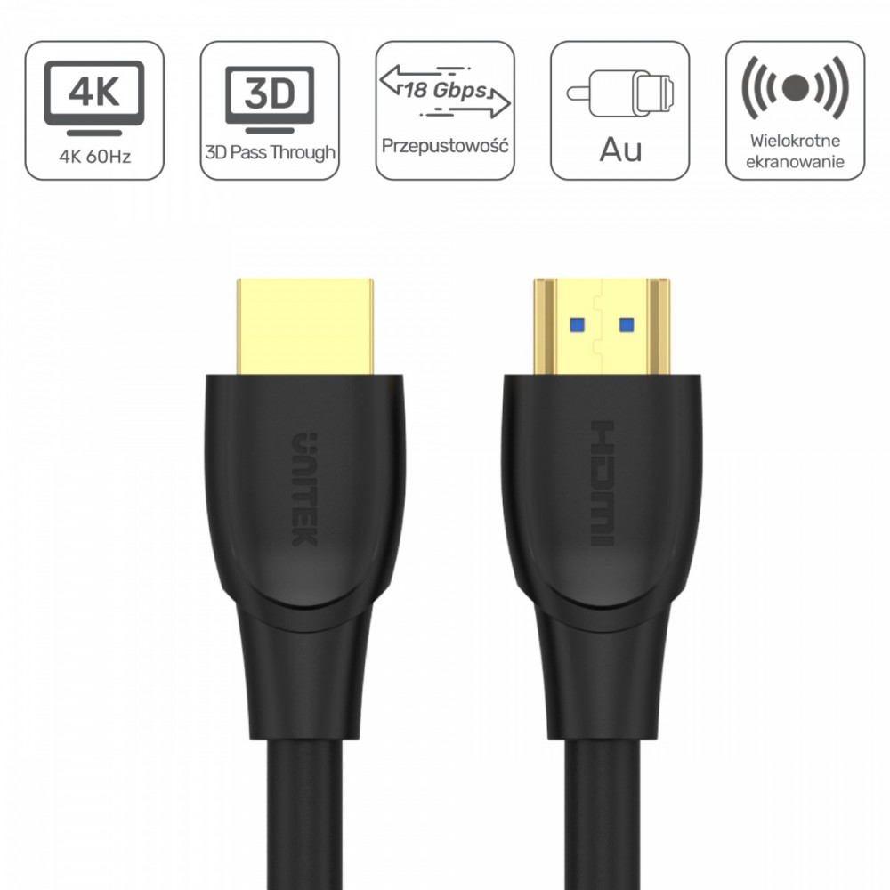 Hdmi laidas unitek c11043bk