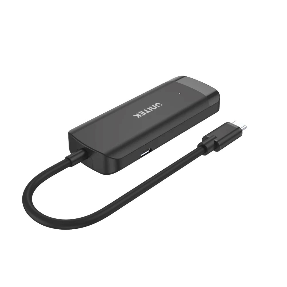 Usb šakotuvas unitek h1110b, usb-c, 3 x usb-a 3.1, hdmi
