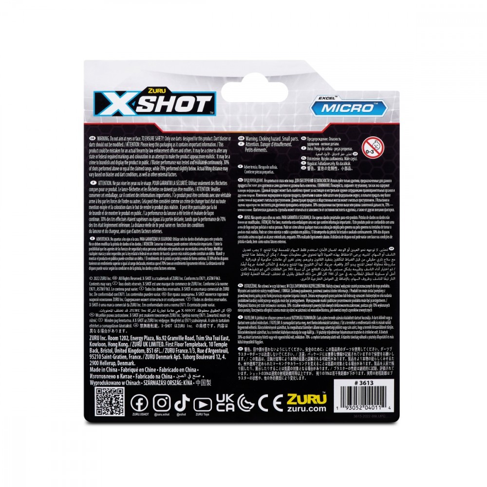 Žaislas šautuvas zuru x-shot excel microcolorca 3613tq1