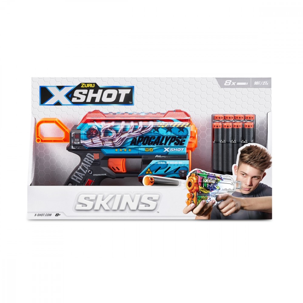 Žaislinis šautuvas x-shot skins flux su priedais zuru, 36516g
