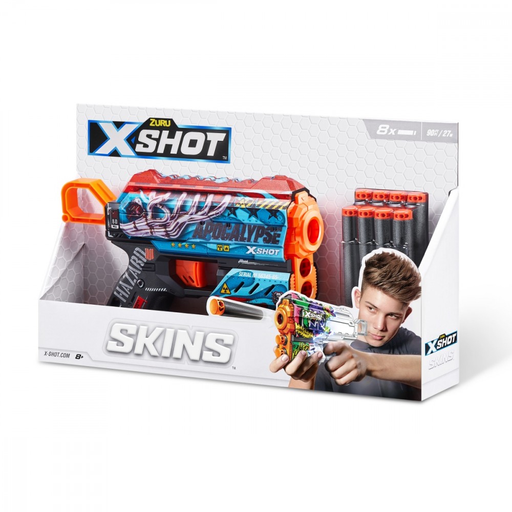 Žaislinis šautuvas x-shot skins flux su priedais zuru, 36516g