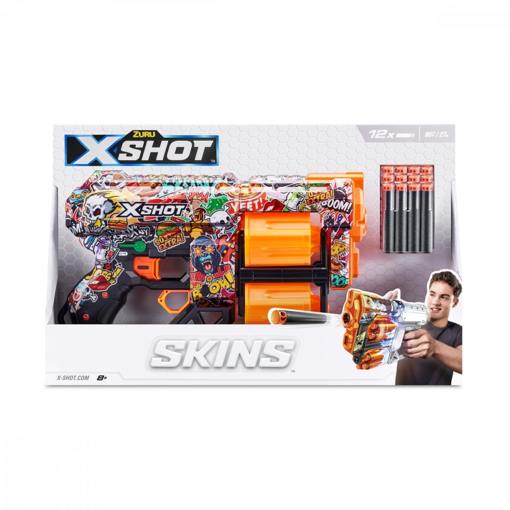 Žaislinis šautuvas x-shot skin dread kissy su priedais zuru, 36517h, 13 d.
