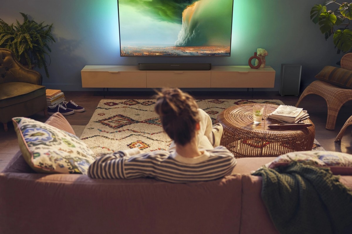 Garso juosta 2.1 - philips - tab5309 - 120 w - belaidis žemų dažnių garsiakalbis - bluetooth - dolby digital