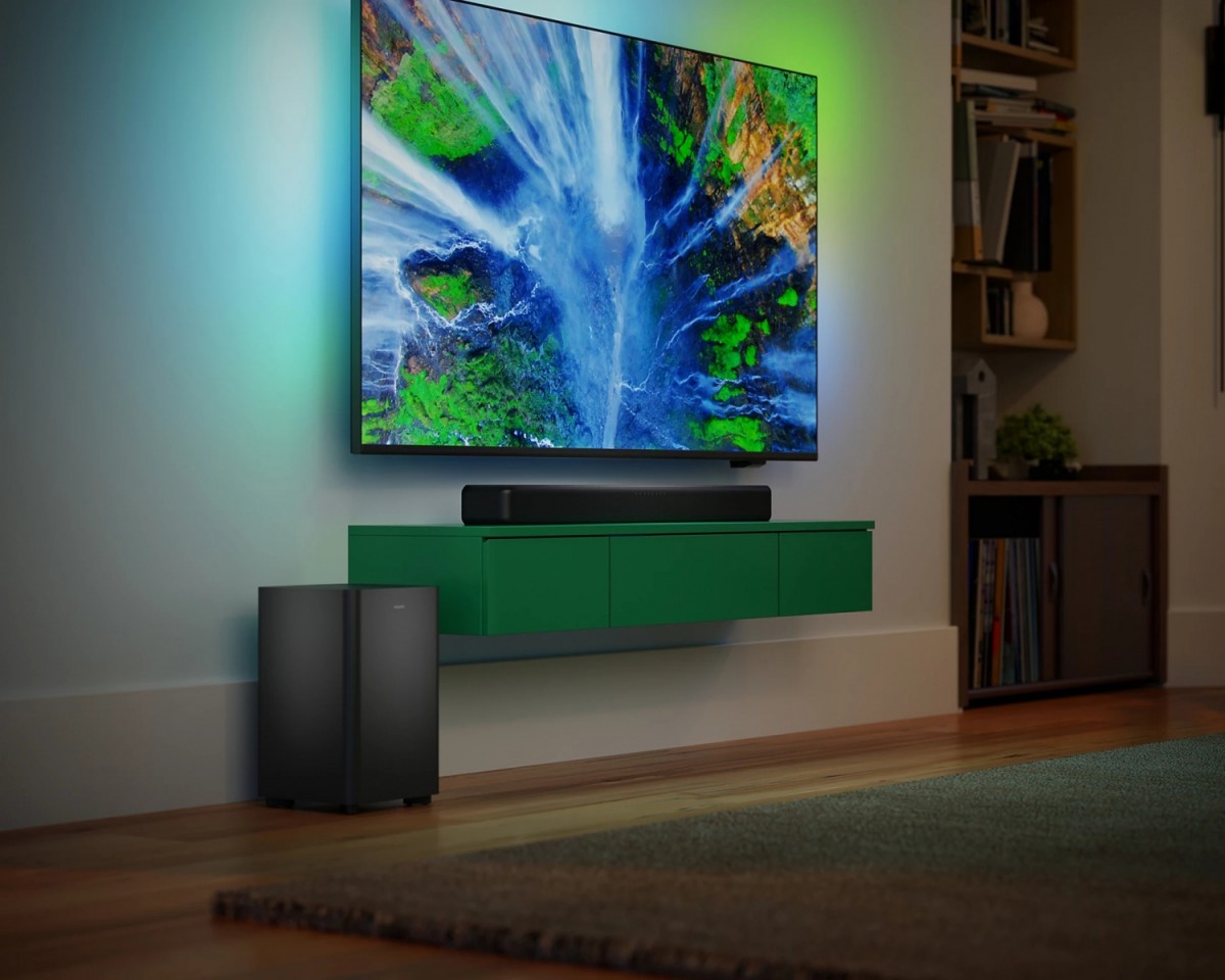 Garso juosta 2.1 - philips - tab5309 - 120 w - belaidis žemų dažnių garsiakalbis - bluetooth - dolby digital