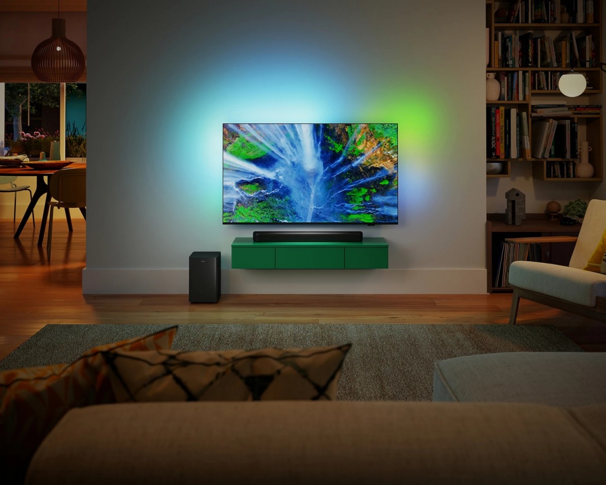 Garso juosta 2.1 - philips - tab5309 - 120 w - belaidis žemų dažnių garsiakalbis - bluetooth - dolby digital
