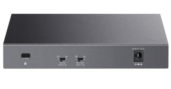 Tp-link litewave ls108gp 8 prievadų nesaugomas poe palaikantis gigabit ethernet komutatorius, juodas