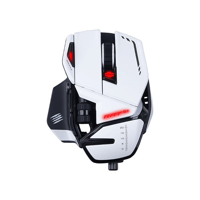 Laidinė pelė mad catz r.a.t. 6+ white (mr04dcinwh000-0)
