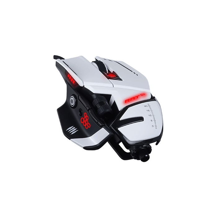 Laidinė pelė mad catz r.a.t. 6+ white (mr04dcinwh000-0)