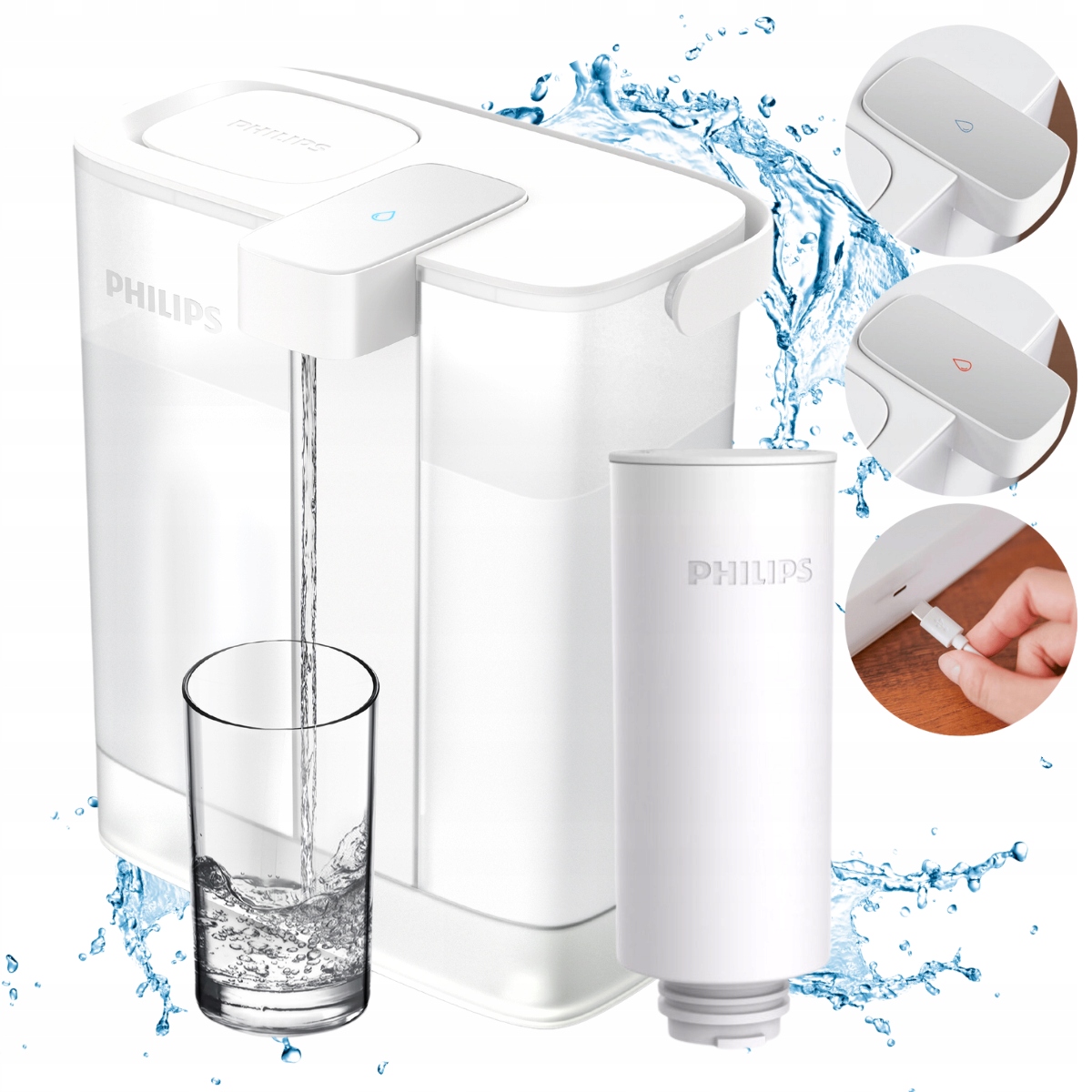 Philips awp2980wh/58 greitasis vandens filtras