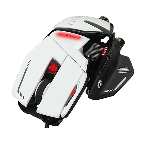 Madcatz rat 8+ white  – rgb led – 16000 dpi – pixart pmw3389