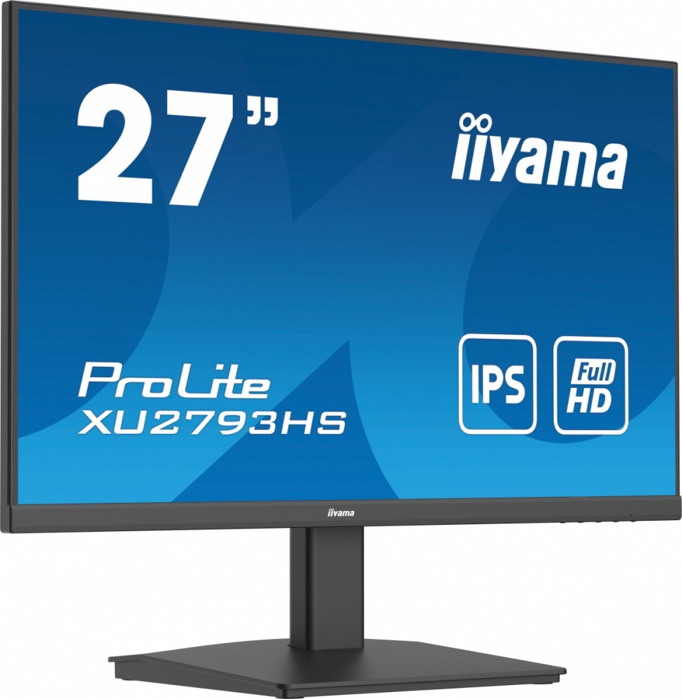 Monitorius ekranas iiyama 27'' ultra plonas ips skydelis 16:9 1ms 100hz 250cd/m² 1920x1080 1xhdmi 1xdisplayport garsiakalbiai 2 x 2w + ausinės tco