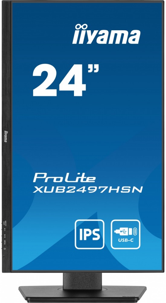 Monitorius iiyama prolite xub2497hsn-b2 23.8 colių fhd ips monitorius, 100 hz, pivot, garsiakalbiai, juoda, verslui