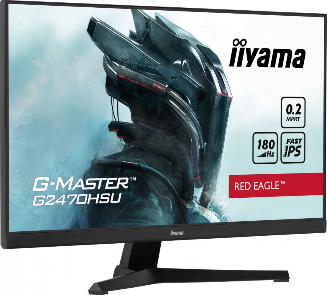 Monitorius kompiuterio ekranas – iiyama – g2470hsu-b6 – 24 colių ips fhd 1920 x 1080 – 0,2 ms – 180 hz – hdmi dp – juoda
