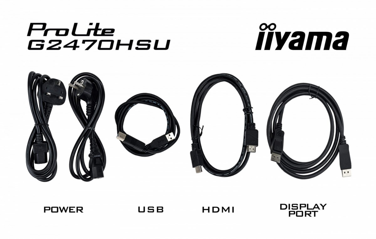 Monitorius kompiuterio ekranas – iiyama – g2470hsu-b6 – 24 colių ips fhd 1920 x 1080 – 0,2 ms – 180 hz – hdmi dp – juoda