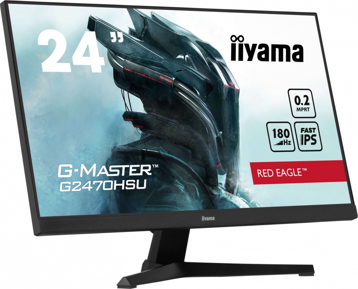 Monitorius kompiuterio ekranas – iiyama – g2470hsu-b6 – 24 colių ips fhd 1920 x 1080 – 0,2 ms – 180 hz – hdmi dp – juoda