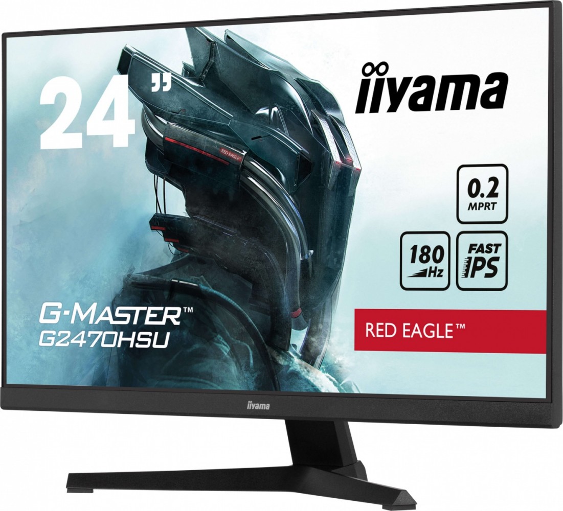 Monitorius kompiuterio ekranas – iiyama – g2470hsu-b6 – 24 colių ips fhd 1920 x 1080 – 0,2 ms – 180 hz – hdmi dp – juoda