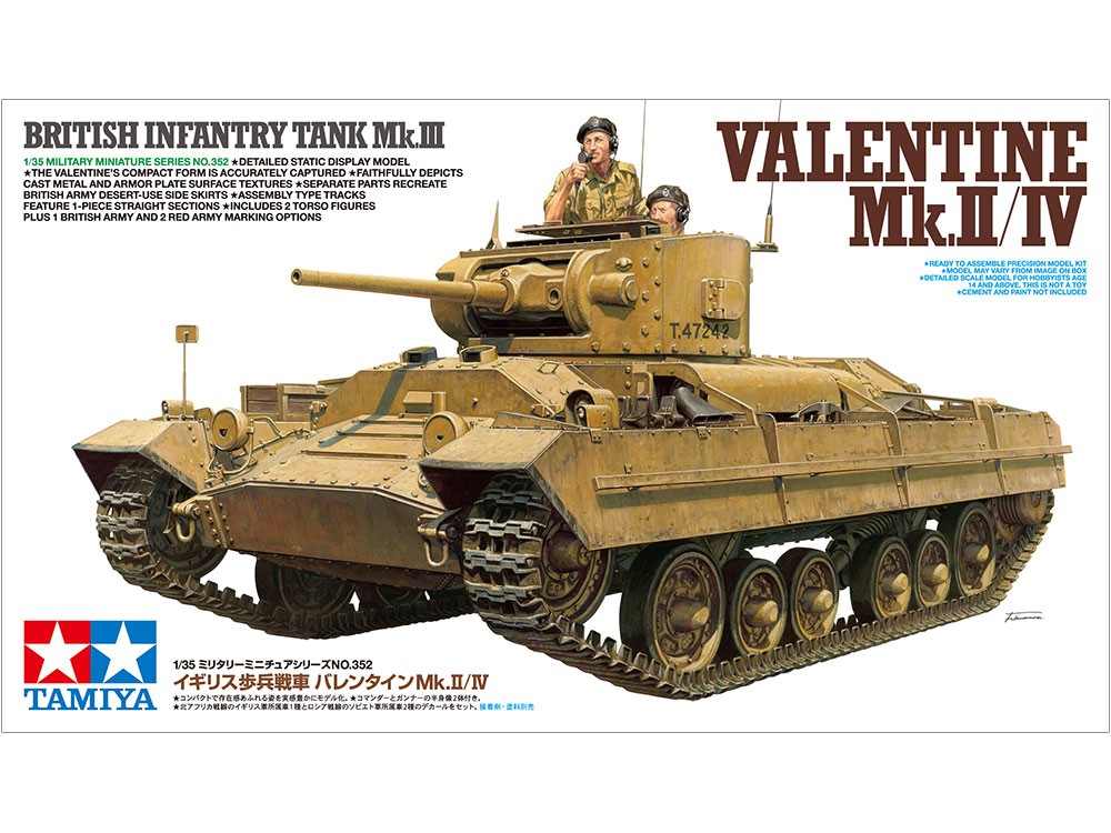 Tamiya - British Infantry Tank Valentine Mk.ii/Iv, 1/35, 35352