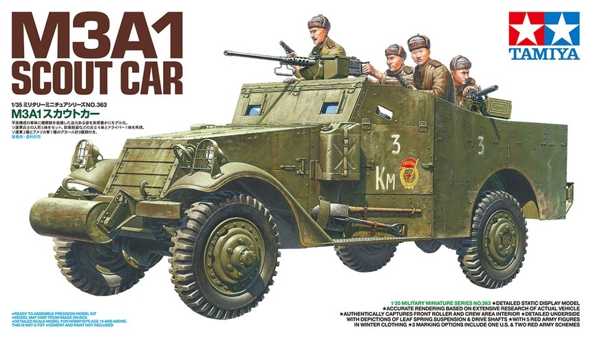 Tamiya - m3a1 scout car, 1/35, 35363