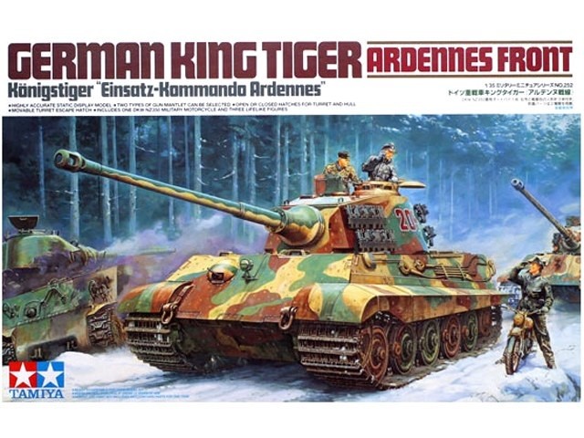 Surenkamas modelis tamiya german king tiger ardennes front