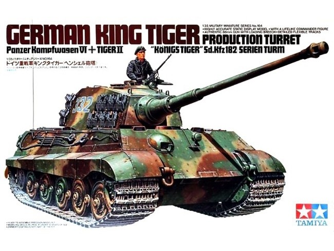 Tamiya - german king tiger production turret, 1/35, 35164