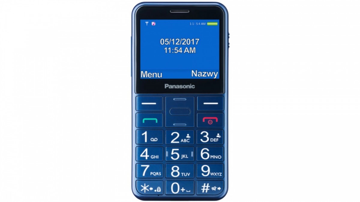 Telefonas panasonic kx-tu155exbn blue
