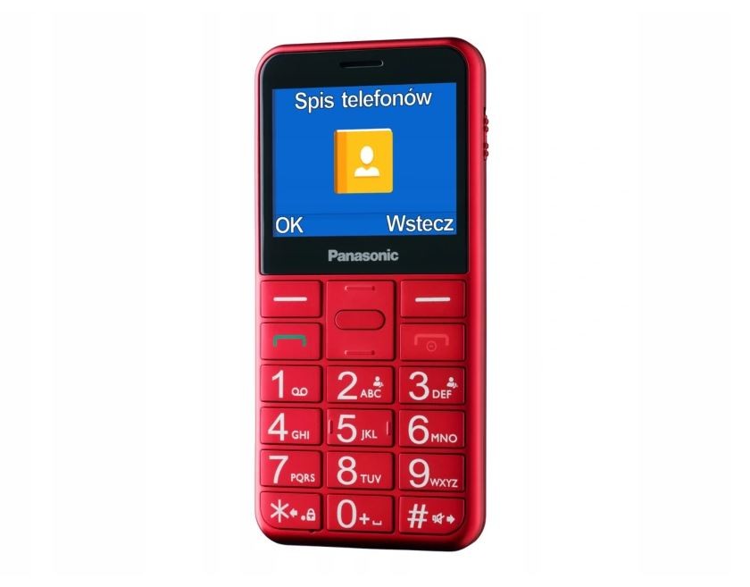 Telefonas panasonic kx-tu155exrn red