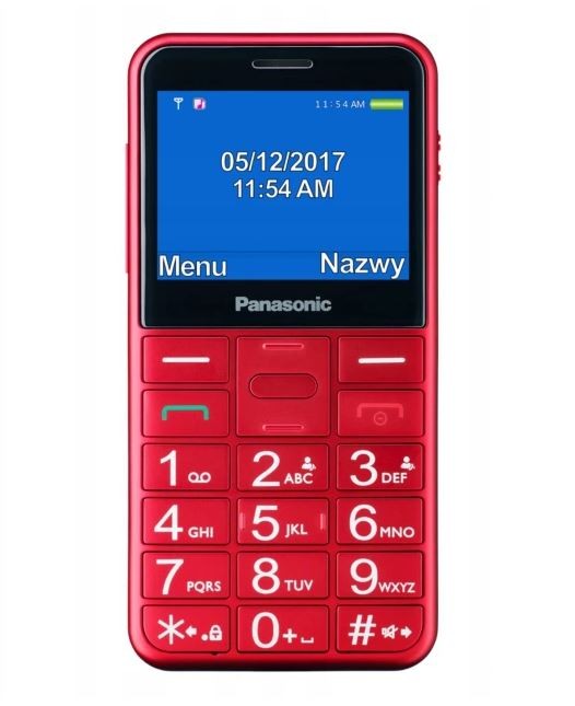 Telefonas panasonic kx-tu155exrn red