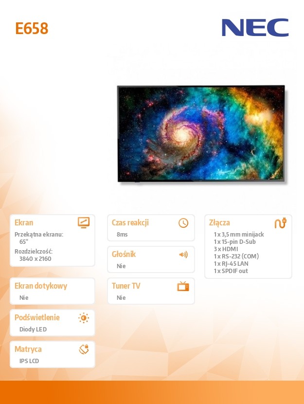 Monitorius nec 60005059, 64.5