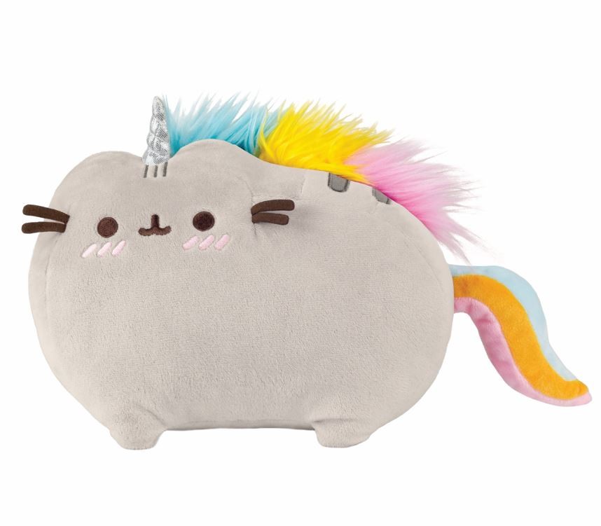 Pusheen - pliušinis vienaragis talismanas pusheenicorn blushing 24 cm