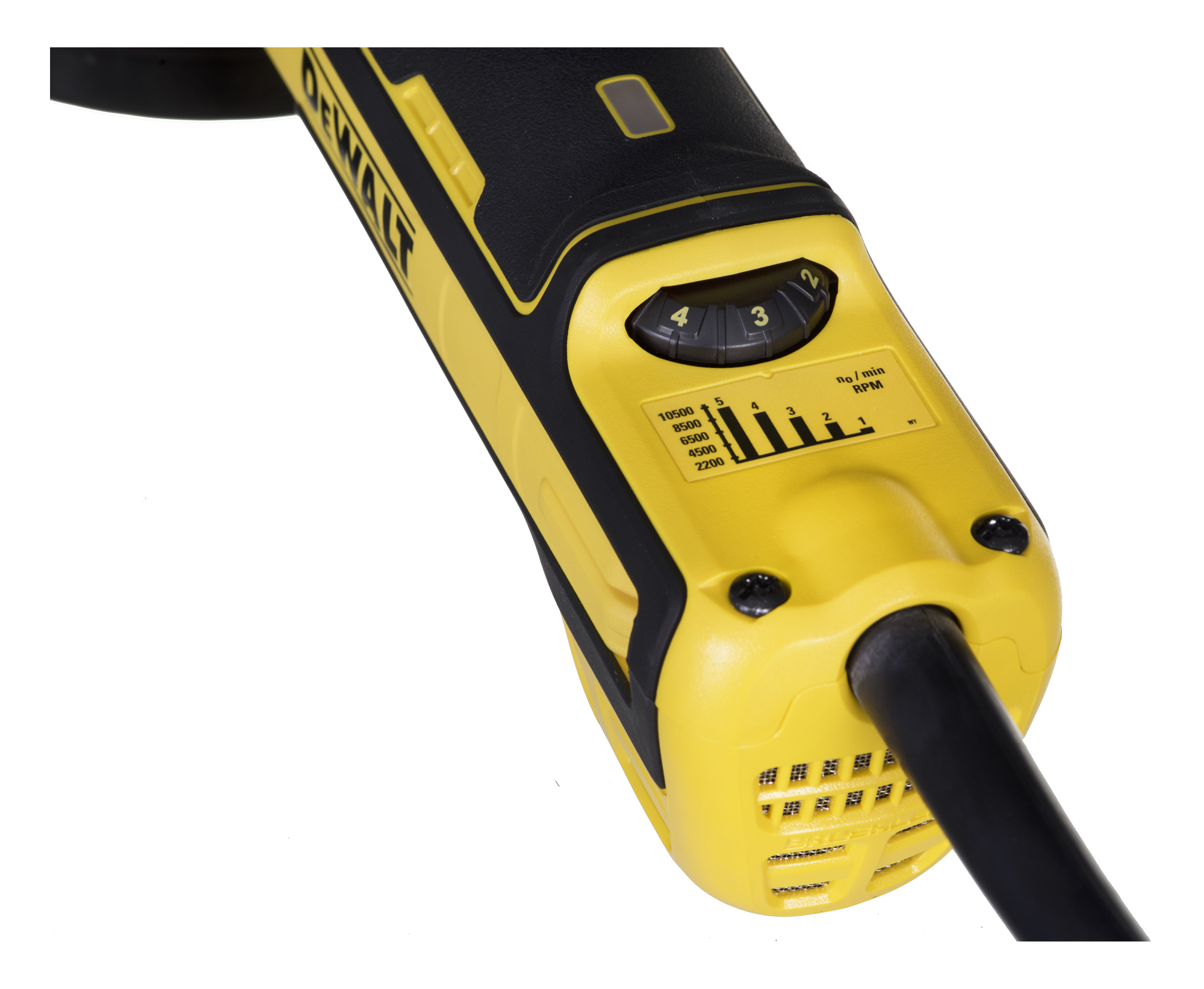 Elektrinis kampinis šlifuoklis DeWalt DWE4357-QS