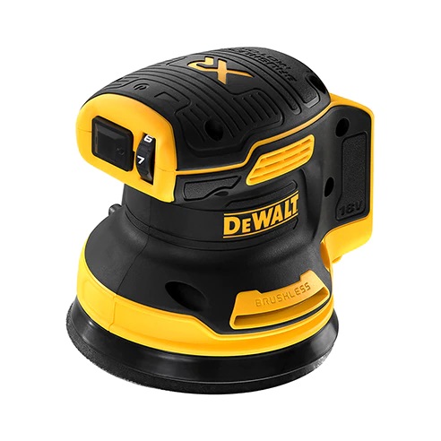 Ekscentrinis šlifuoklis DeWalt DCW210N-XJ; 18 V (be akumuliatoriaus ir pakrovėjo)