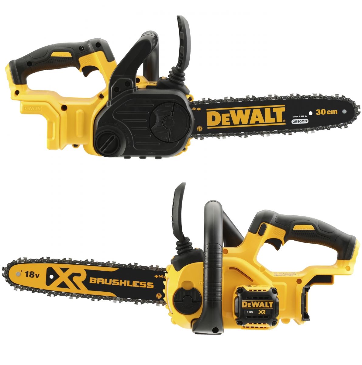 Grandininis pjūklas DeWalt DCM565N; 18 V; 30 cm juosta (be akumuliatoriaus ir pakrovėjo)
