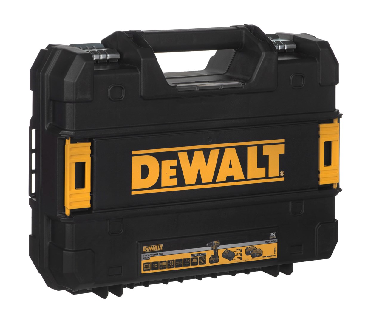 Suktuvas-gręžtuvas DeWalt DCD791P2; 18 V; 2x5,0 Ah akum.