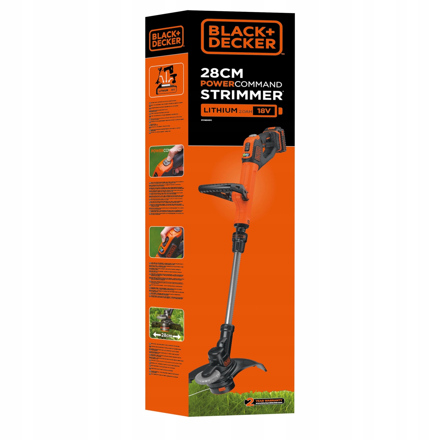 Akumuliatorinė žoliapjovė Black&Decker Strimmer® STC1820CM 3-in-1
